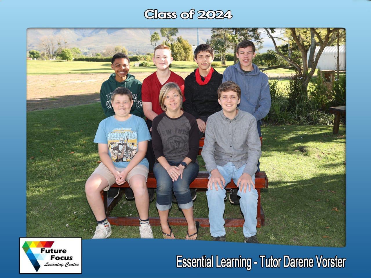 Class of 2024 with Tutor Darene Vorster